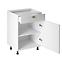 Konyhaszekrény linea  d60s1 white,2
