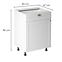 Konyhaszekrény linea  d60s1 white,3