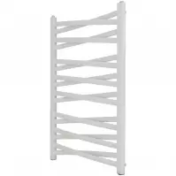 Fürdőszoba radiátor Łezka 3D Ł3DX 1640 fehér 910x440 mm