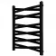 Fürdőszoba radiátor Łezka 3D Ł3DX 1240 fekete 675x440 mm