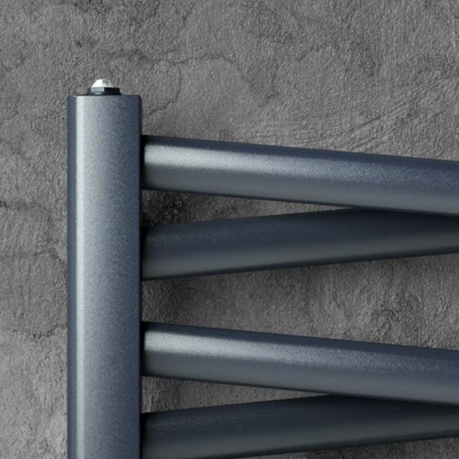 Fürdőszoba radiátor Łezka 3D Ł3DX 1640 fekete 910x440 mm