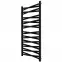 Fürdőszoba radiátor Łezka 3D Ł3DX 2250 fekete 1205x540 mm
