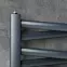 Fürdőszoba radiátor Łezka 3D Ł3DX 2650 fekete 1435x540 mm,7
