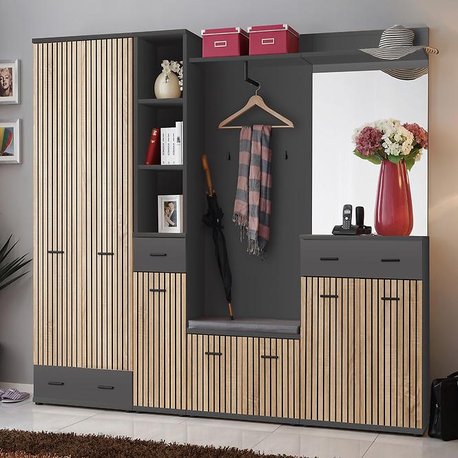 Szekrény Marco Typ G Artisan/Antracit,7