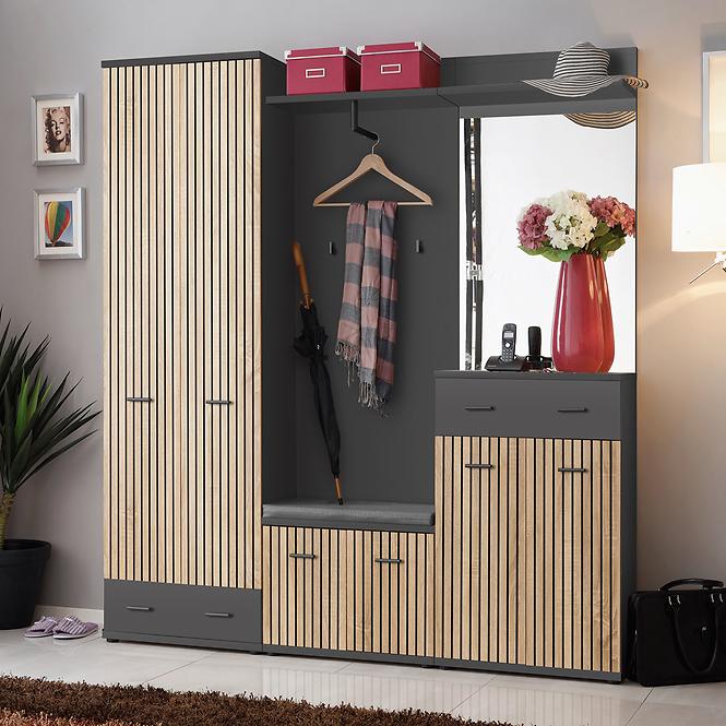 Szekrény Marco Typ G Artisan/Antracit,9