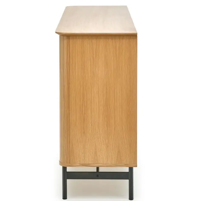 Komód Smart km  tölgy/fekete,4