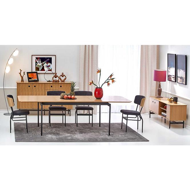 Komoda Smart km  tölgy/fekete