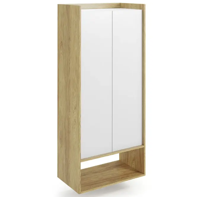 Regál Mobius 2d hikora/alpesi fehér