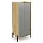 Schrank Mobius 2d hikora/grau staubig