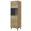 Vitrin Nest w-2 tölgy lefkas/fekete