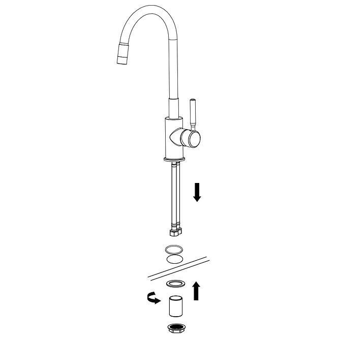 Csaptelep mosogató Samba Inox szürke,2
