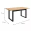 Asztal Max Tölgy Artisan / Fekete Mat 160x90,2