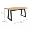 Asztal Iga Tölgy Artisan / Fekete Mat 160x90,2