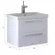 Fürdőszoba bútor készlet Point D60 521714 fehér szekrény+mosdókagyló,2