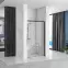 Zuhanyajtó Solar 150x195 black Rea K6360,2