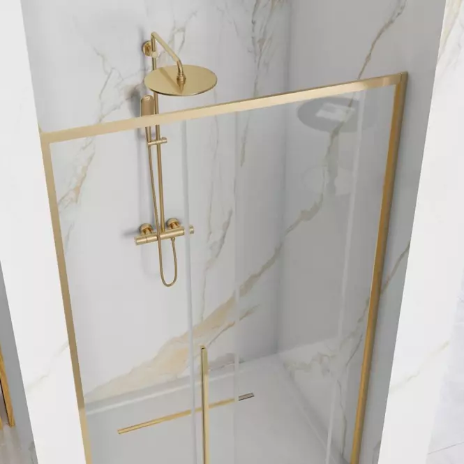 Zuhanyajtó Solar 100x195 gold Rea K6547