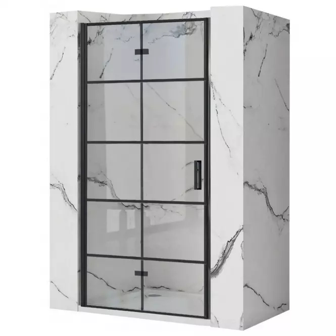 Zuhanyajtó Molier 80x190 black Rea K8537