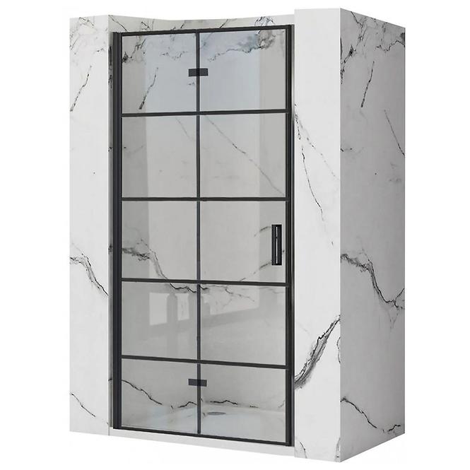 Zuhanyajtó Molier 80x190 black Rea K8537