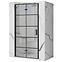 Zuhanyajtó Molier 80x190 black Rea K8537,2