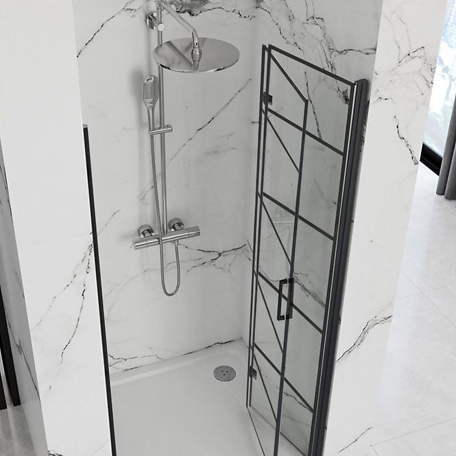 Zuhanyajtó Molier 90x190 black Rea K8538