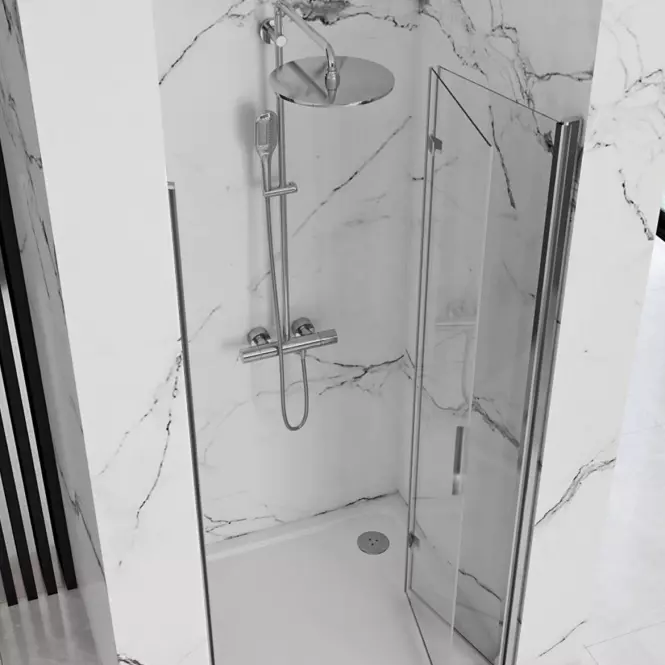 Zuhanyajtó Molier 100x190 króm Rea K6371