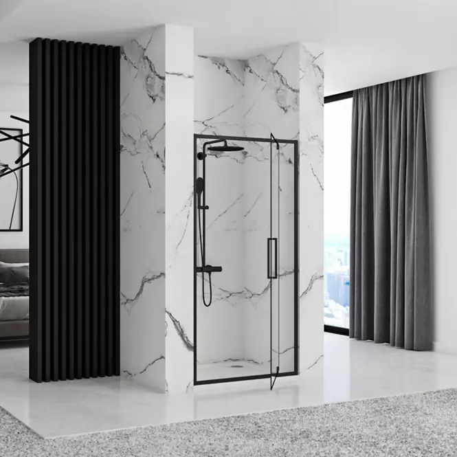 Zuhanyajtó Rapid Swing 80x195 black Rea K6408,4