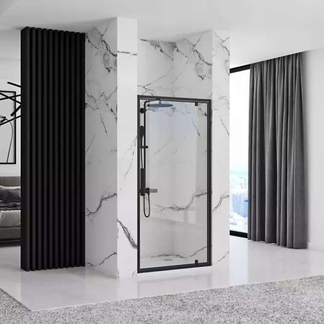Zuhanyajtó Rapid Swing 90x195 black Rea K6409