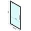Zuhanyajtó Rapid Swing 90x195 black Rea K6409,7