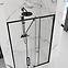 Zuhanyajtó Rapid Swing 120x195 black Rea K6413,3