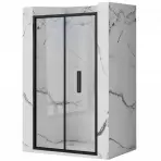 Zuhanyajtó Rapid Fold 80x195 black Rea K6418