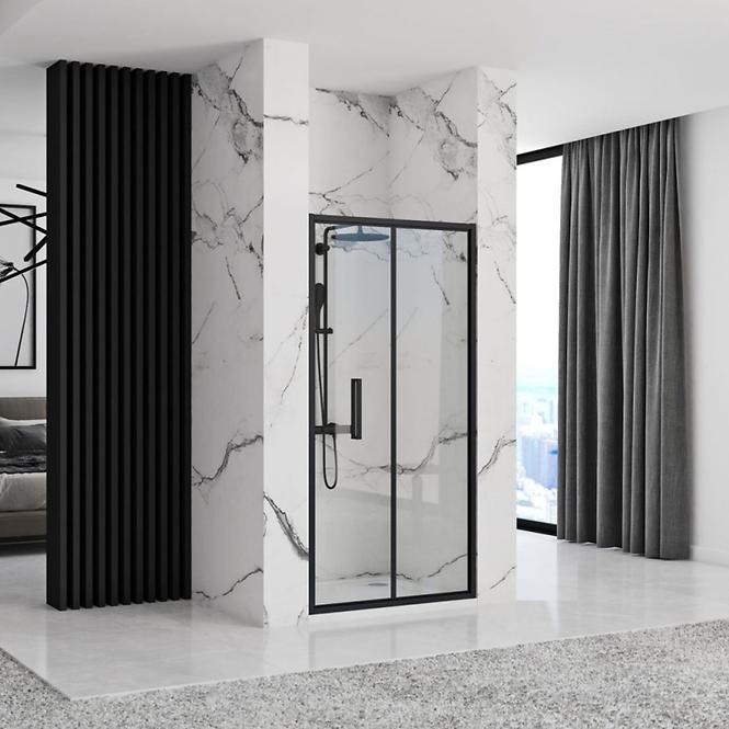Zuhanyajtó Rapid Fold 90x195 black Rea K6418
