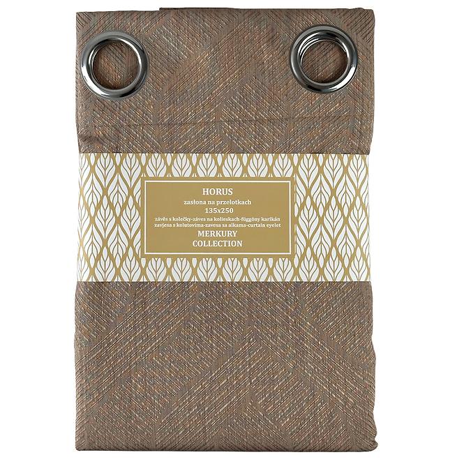 Függöny Horus 135x250 barna Merkury Home