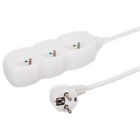 Hosszabbító kábel 3G 3x1 Z/U 1,5m 34315 fehér