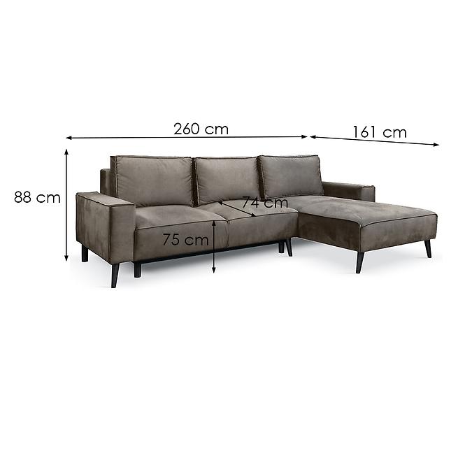 Sarokgarnitúra szett Cordoba Lc-2r-Ot Zetta 293,6