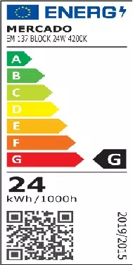 LED Panel Block 24W 4200K Világosszürke négyzet,5