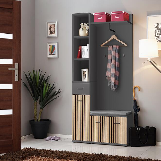Előszobafal MARCO I + P artisan/antracit anas mc1+p