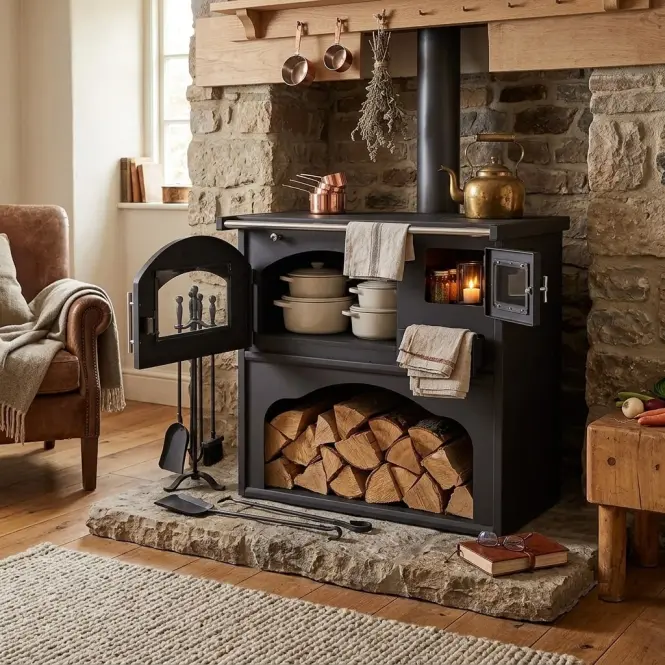 Salgó tüzhely ZVEZDA CLASSIC GFS 5,7kW balra Eco,4