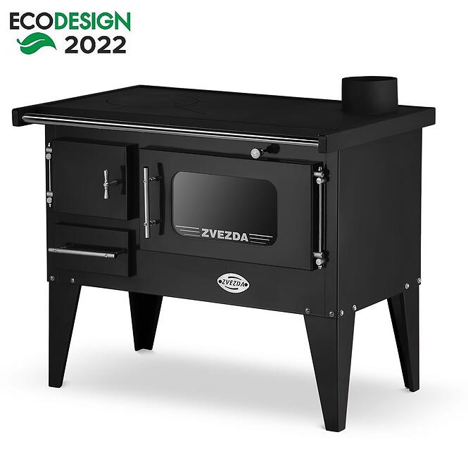 Tűzhely NARODNA E 6,1 kW fekete jobbos Eco