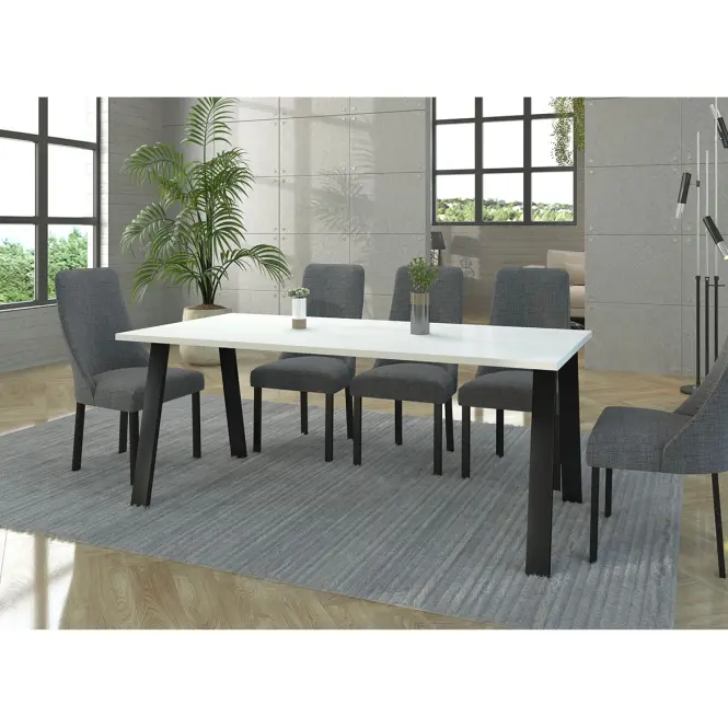 Asztal Kleo 185x90 – Fehér,3