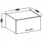 Konyhaszekrény Lara 60gu-36 1f Mdf Fehér fényes,2