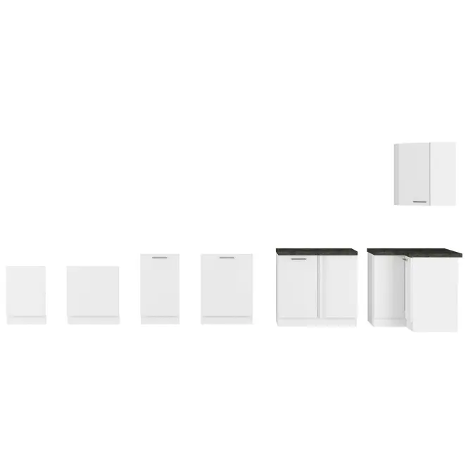 Konyhaszekrény Lara 50gu-36 1f Mdf Fehér fényes,4