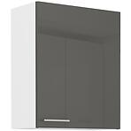 Konyhaszekrény Lara 60g-72 1f Mdf szürke fényes