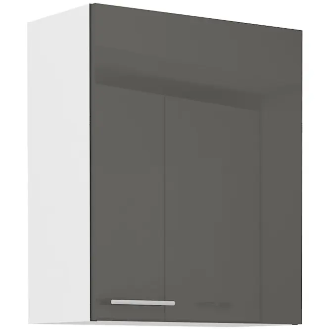 Konyhaszekrény Lara 60g-72 1f Mdf szürke fényes