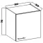 Konyhaszekrény Lara 60g-72 1f Mdf szürke fényes,2