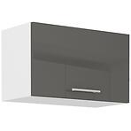Konyhaszekrény Lara 60gu-36 1f Mdf szürke fényes