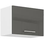 Konyhaszekrény Lara 50gu-36 1f Mdf szürke fényes