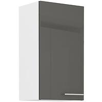 Konyhaszekrény Lara 40g-72 1f Mdf szürke fényes