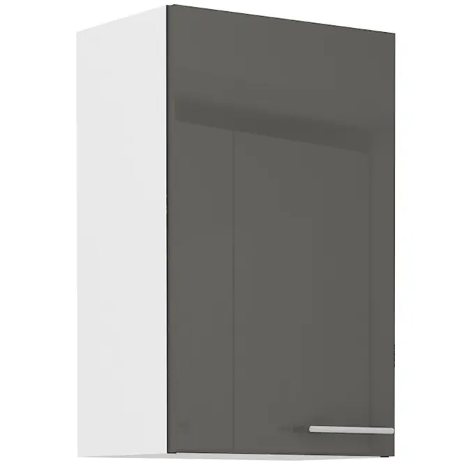 Konyhaszekrény Lara 45g-72 1f Mdf szürke fényes