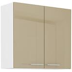 Konyhaszekrény Lara 80g-72 2f Mdf Cappucino fényes