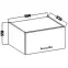 Konyhaszekrény Lara 60gu-36 1f Mdf Cappucino fényes,2